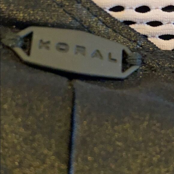 Koral Black Leggings with Light Pink Mesh Panel - Picture 7 of 7